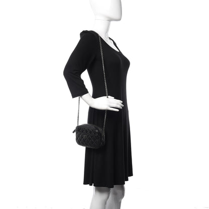 Chanel Aged Calfskin Quilted Mini Reissue Camera Case Black 2 of 12