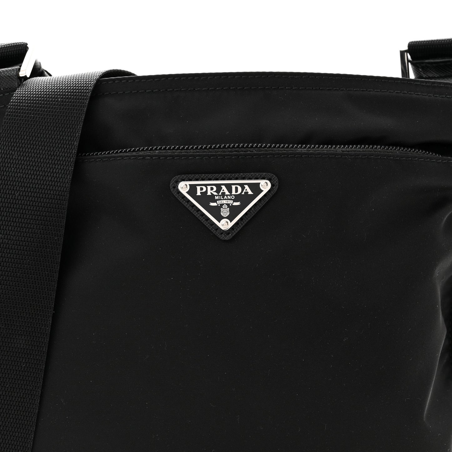 Tessuto Nylon Crossbody Bag Black