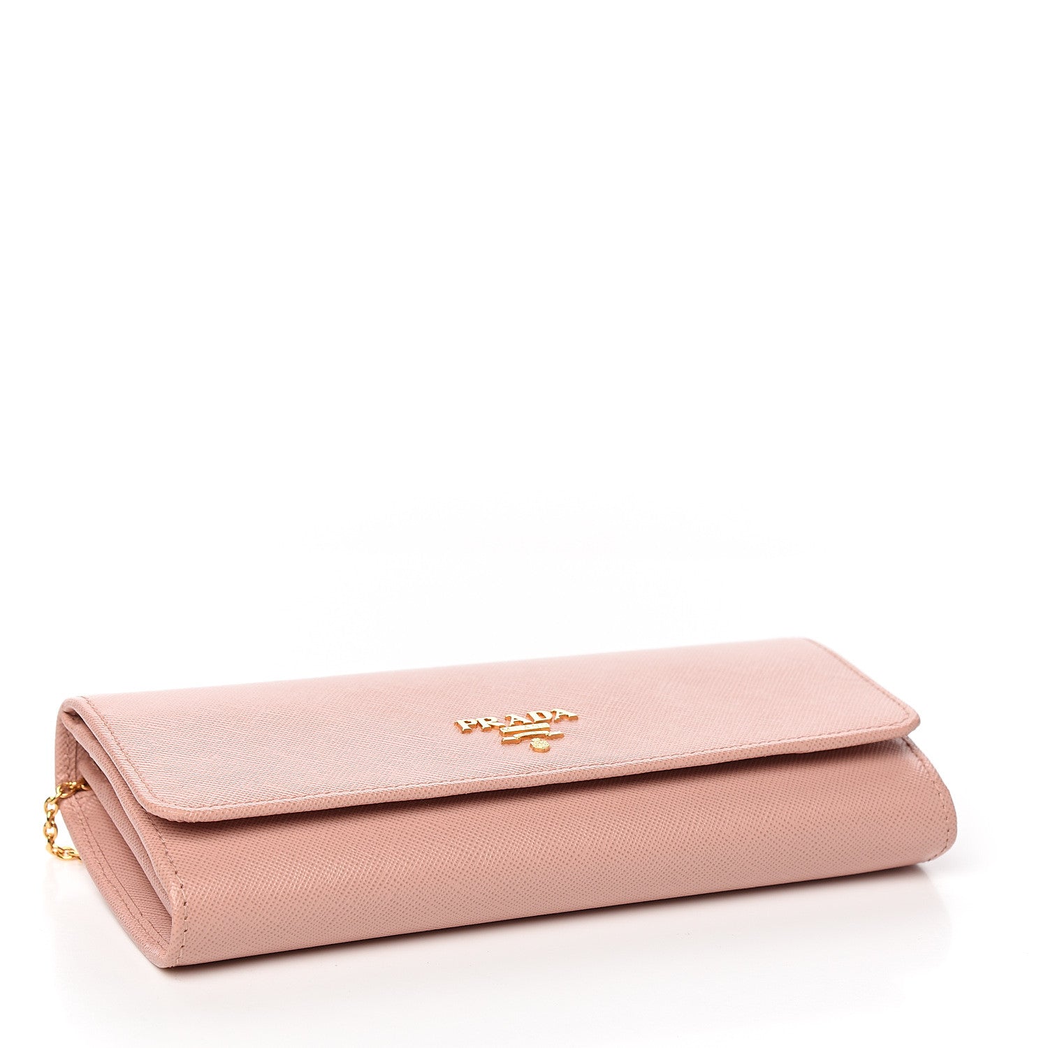 Prada Saffiano Metal Continental Flap Wallet Orchidea 3 of 10