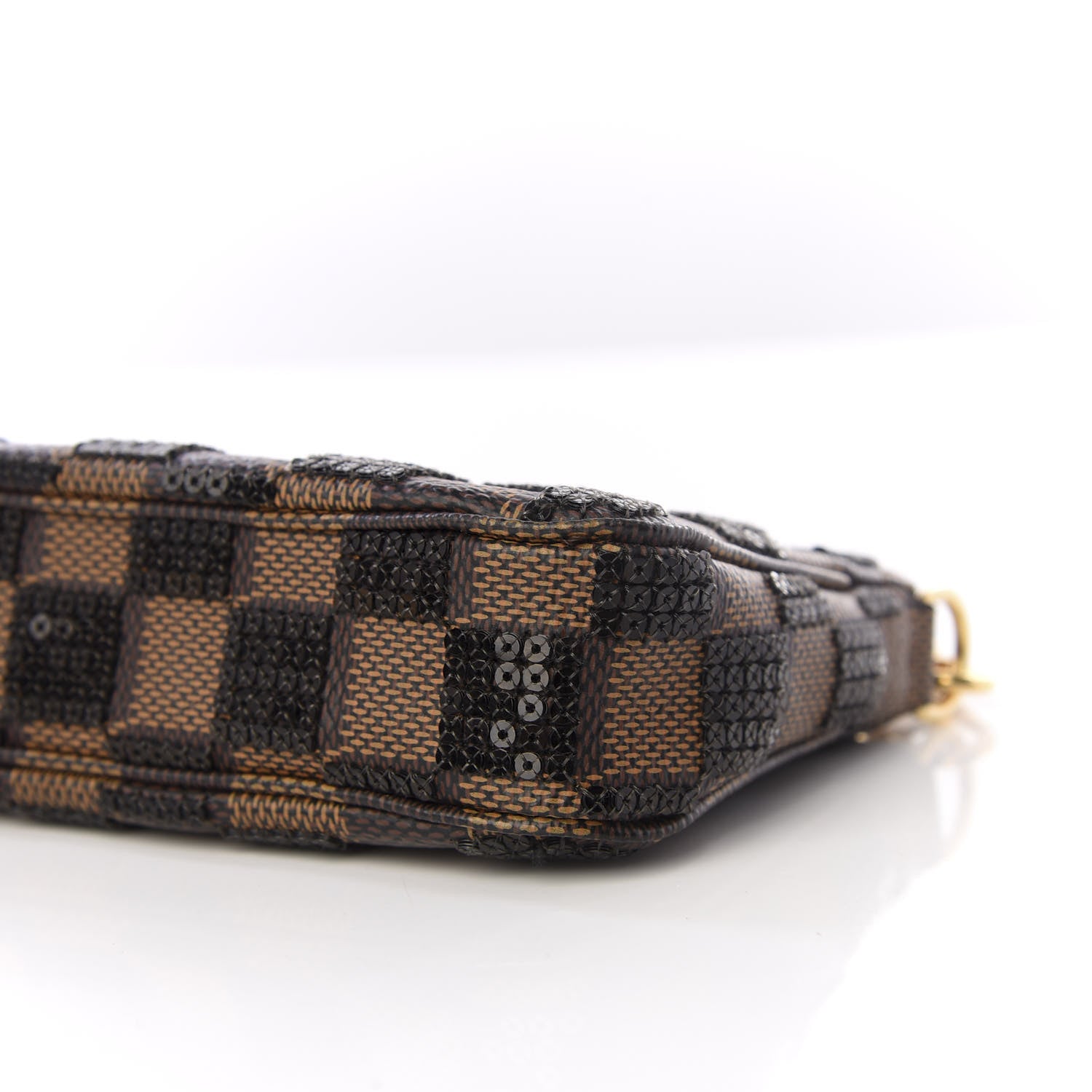 Louis Vuitton Damier Paillettes Mini Pochette Accessories Black 9 of 9