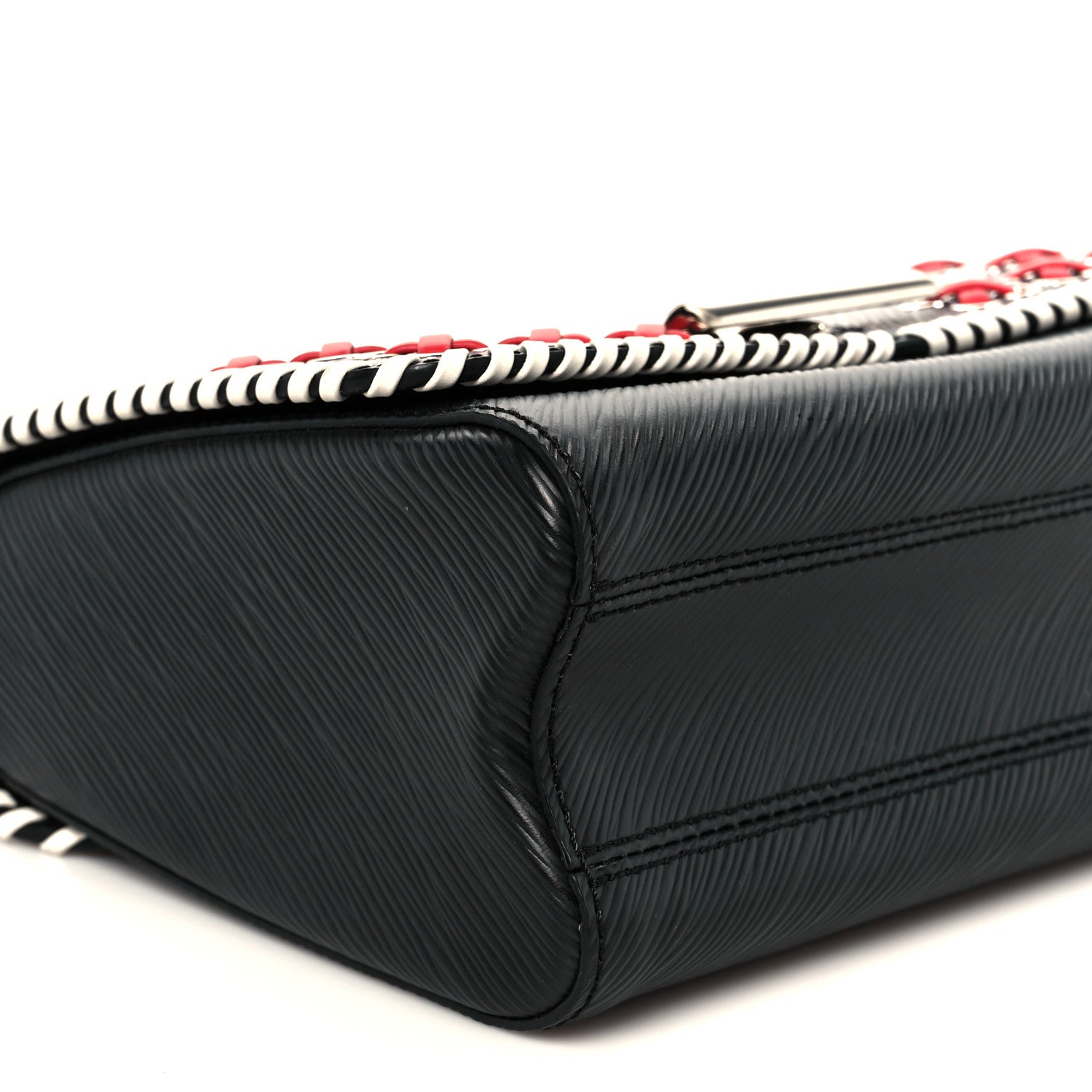 Louis Vuitton Epi Embroidered Twist Shoulder Bag MM  Black 10 of 11