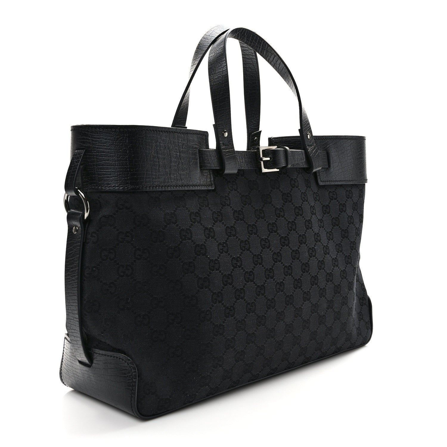 Gucci Monogram Large Tote Black 3 of 11