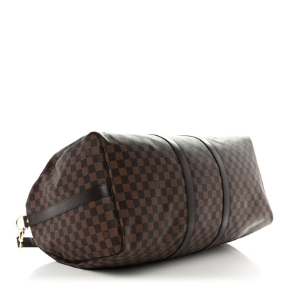 Louis Vuitton Damier Ebene Keepall Bandouliere 55 3 of 9