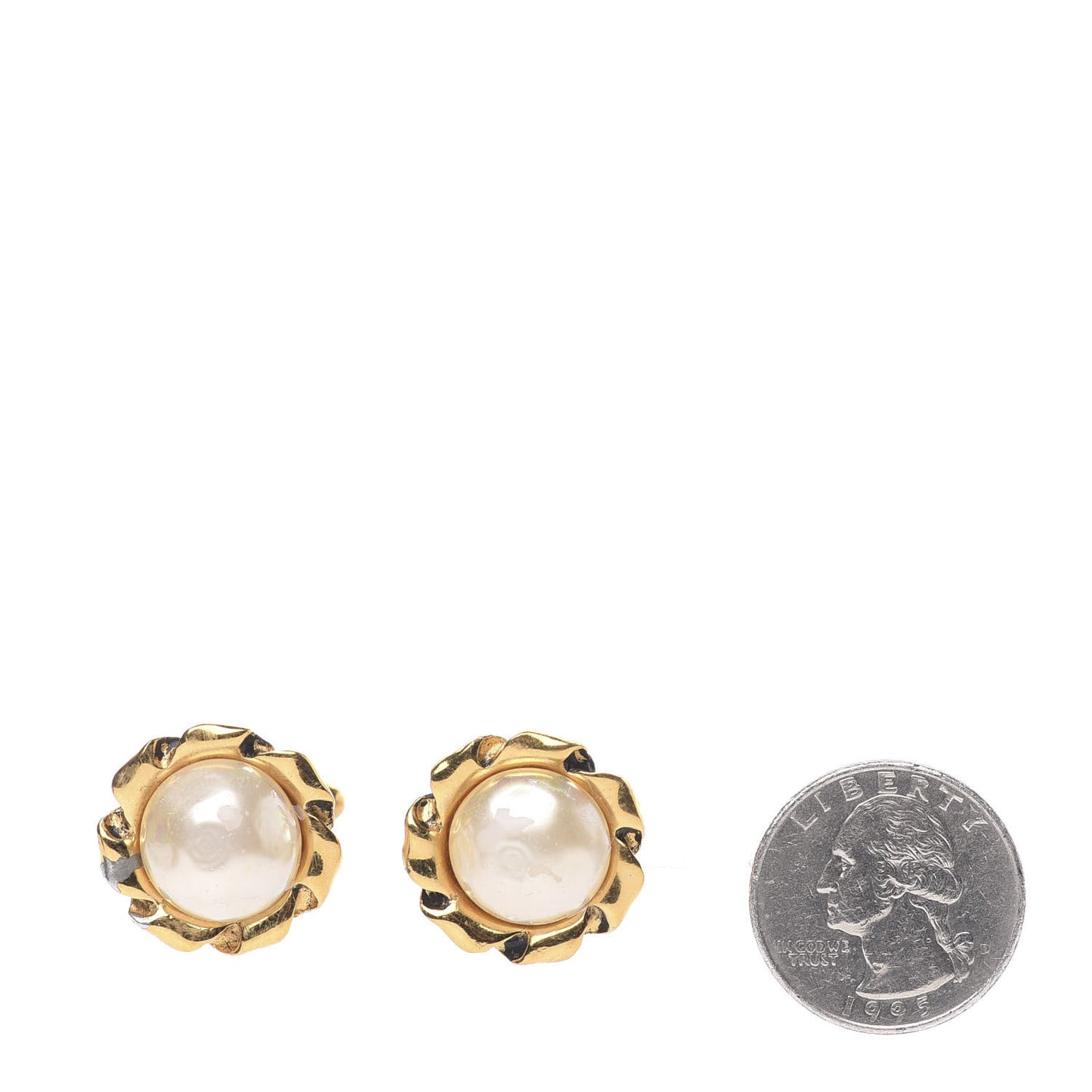 Pearl Cufflinks Gold