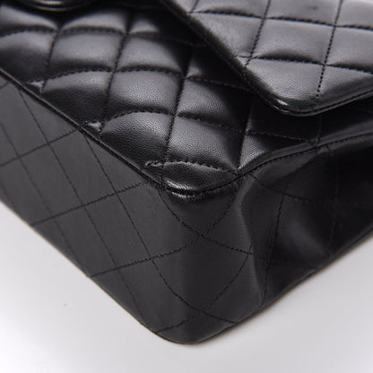 Chanel Lambskin Quilted Medium Double Flap Black 12 of 16