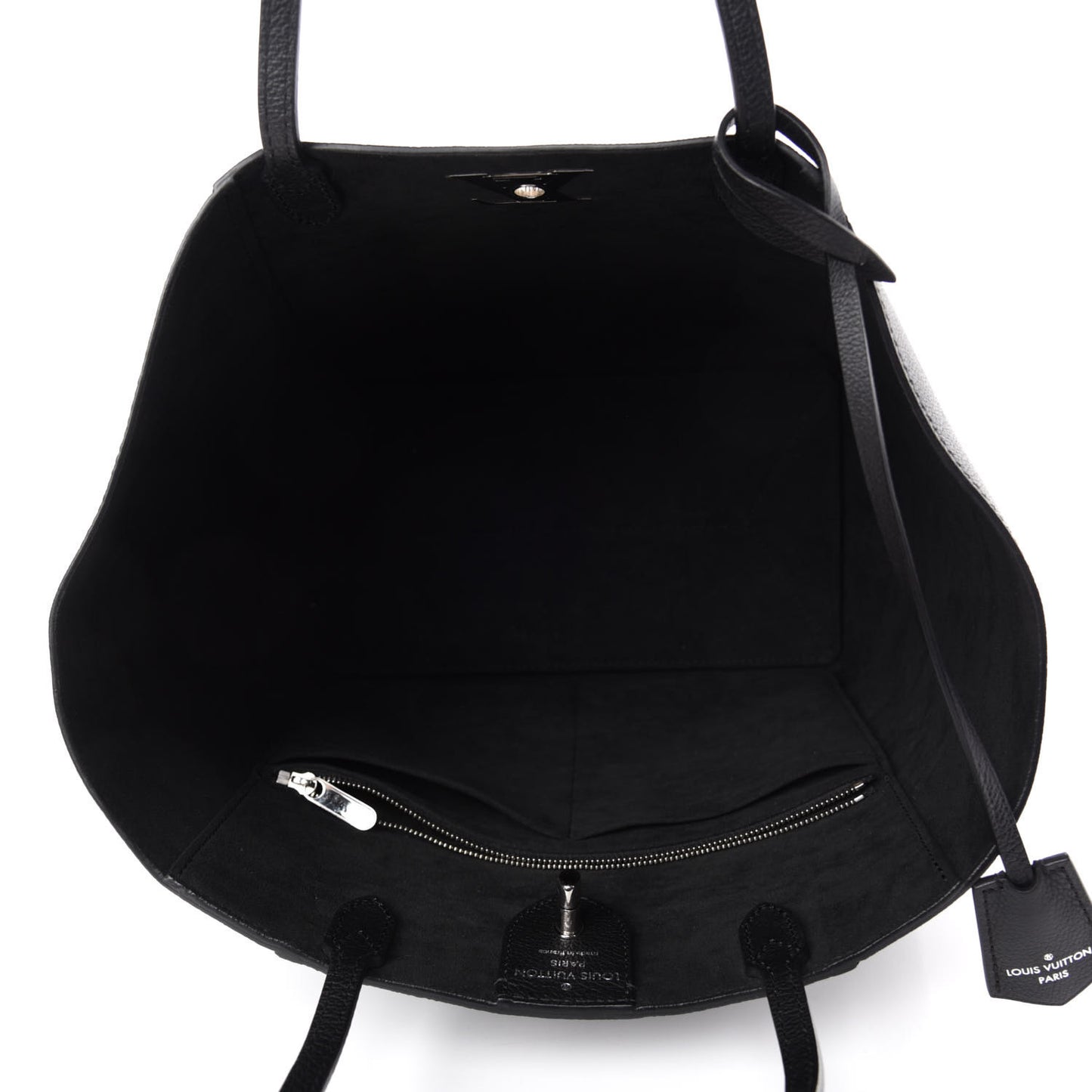 Calfskin Lockme Cabas Black