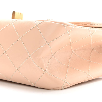 Chanel Aged Calfskin Quilted 2.55 Reissue Mini Flap Beige 10 of 12