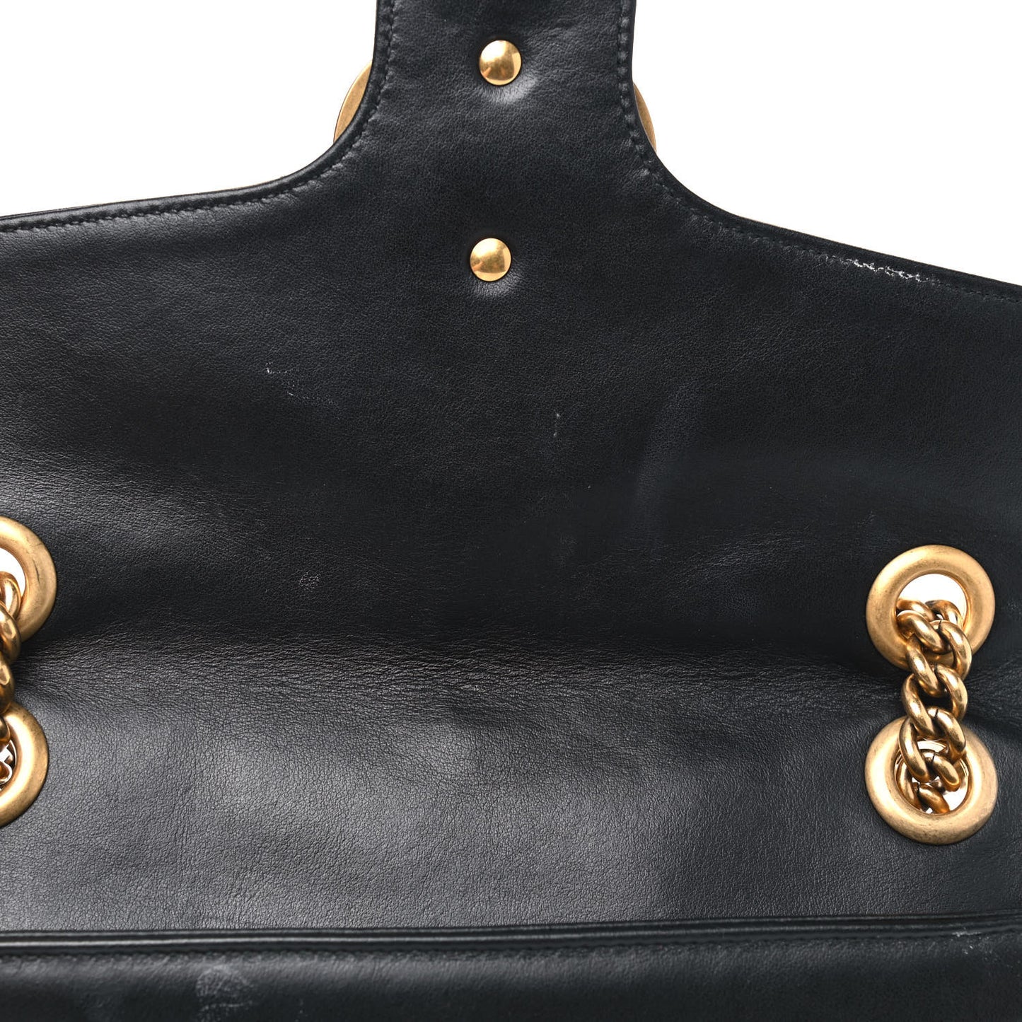 Calfskin Matelasse Small GG Marmont Shoulder Bag Black