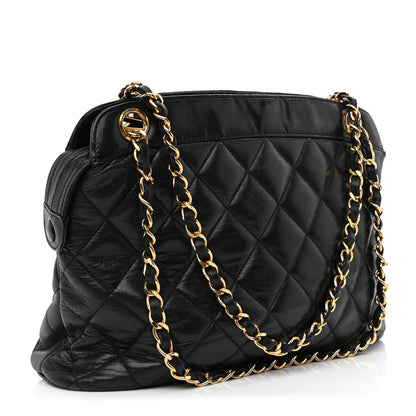 Chanel Lambskin Quilted Shoulder Bag Black 2 of 10