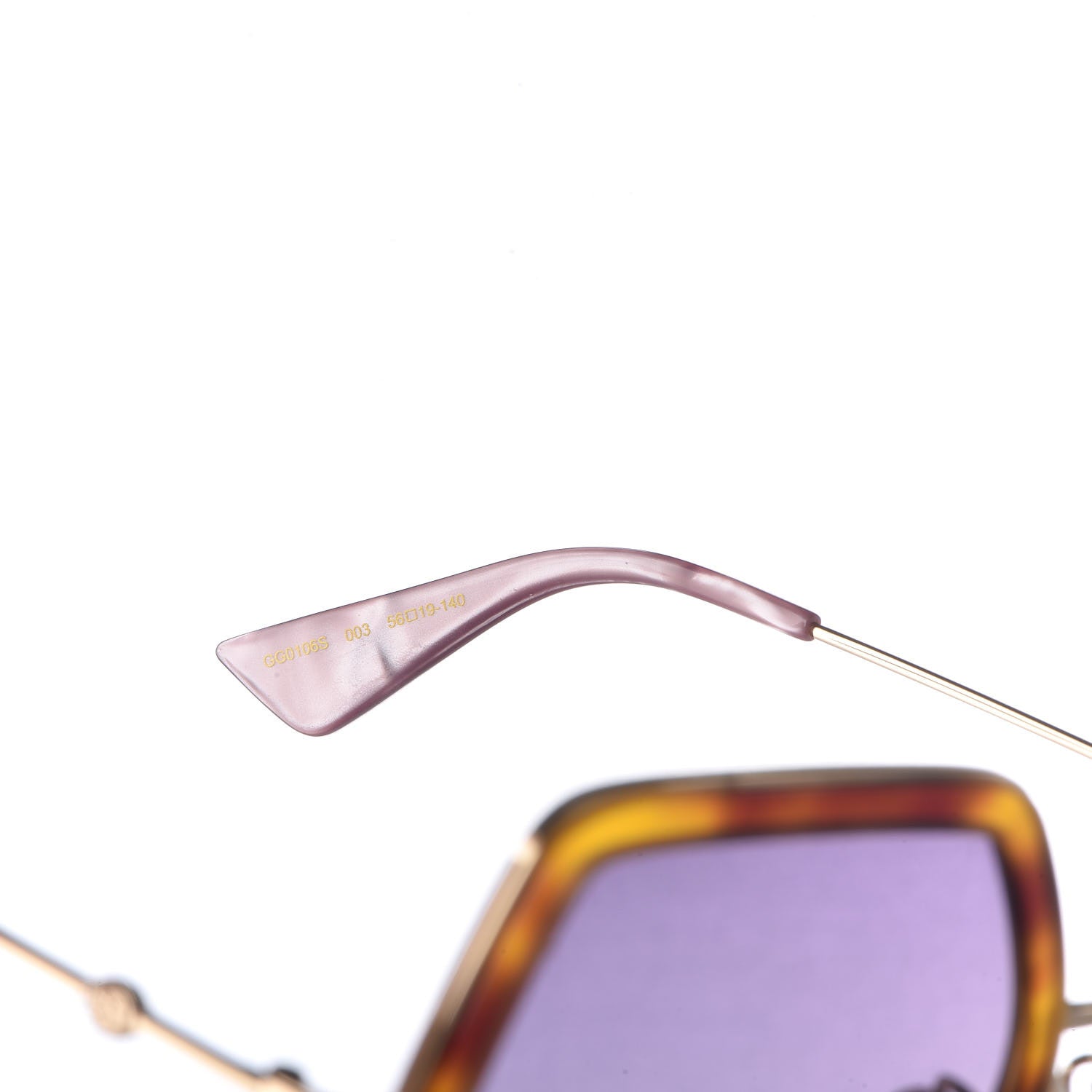 Gucci Square Frame GG0106S Sunglasses Tortoise 5 of 7