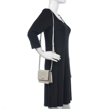 Prada Saffiano Lux Small Crossbody Talco 2 of 10