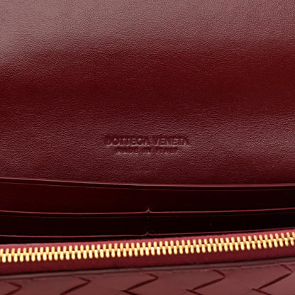 Bottega Veneta Nappa Intrecciato Flap Wallet Bordeaux 6 of 10