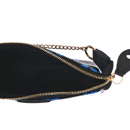 Louis Vuitton Colored Monogram Mini Pochette Accessories Blue Black 5 of 9