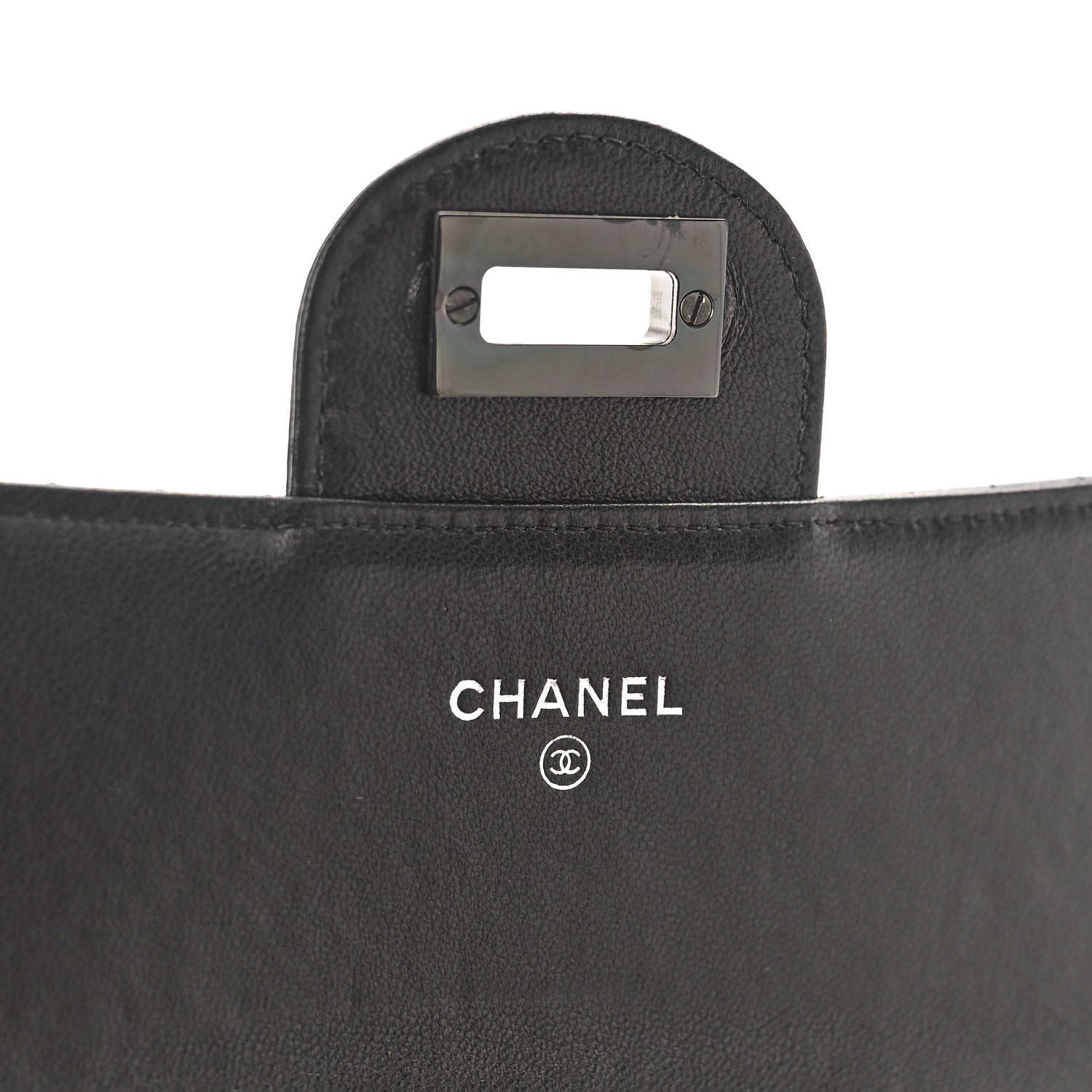 Chanel Aged Calfskin Quilted Large Reissue Gusset Flap Wallet So Black 6 of 9