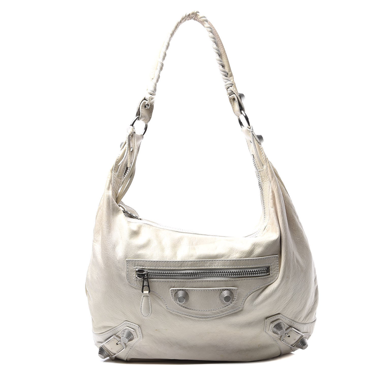 Balenciaga Agneau Giant 21 Silver Hardware Hobo White 1 of 16