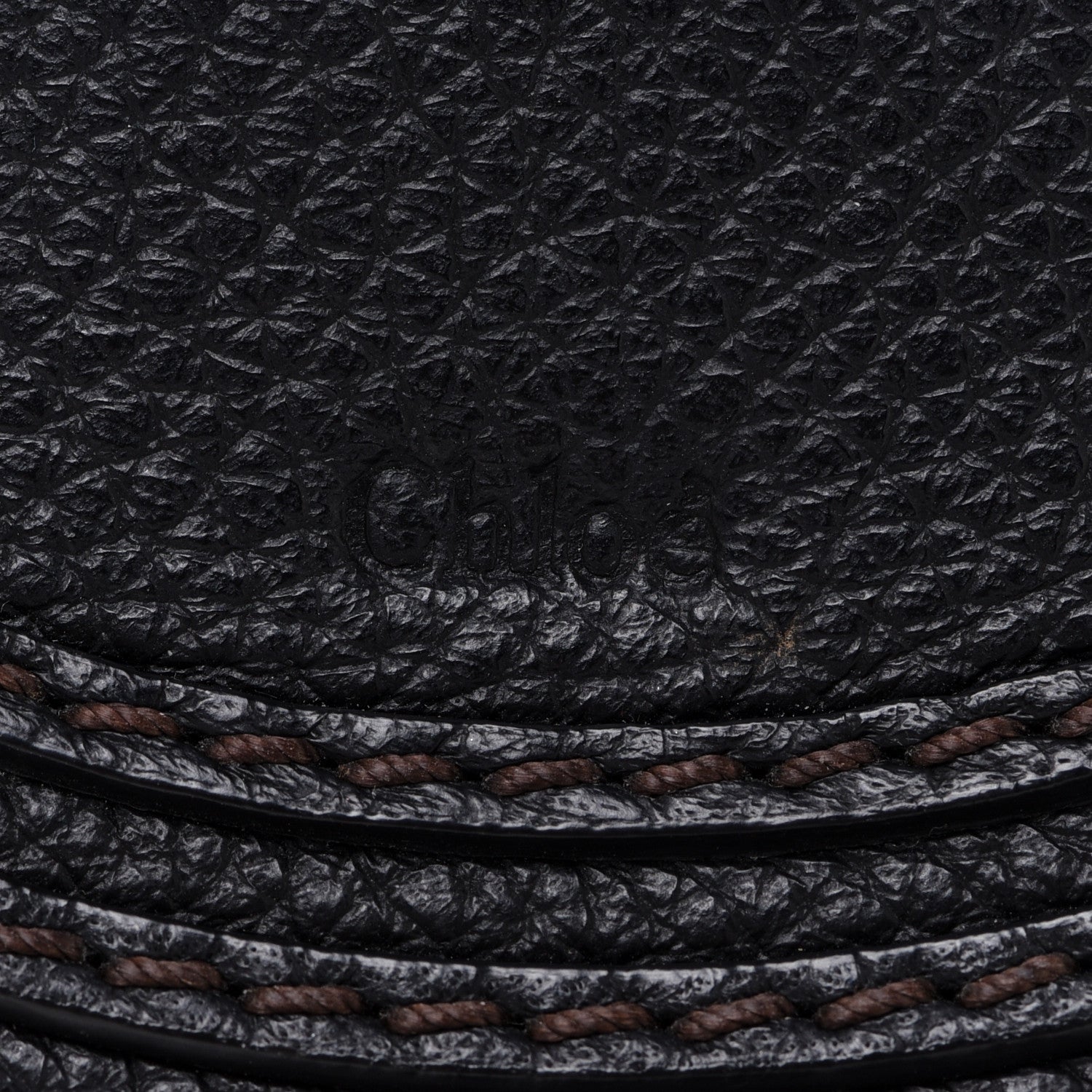 Chloe Calfskin Mini Marcie Round Crossbody Bag Black 8 of 11