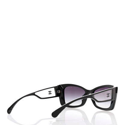 Chanel Acetate CC Rectangle Sunglasses 5430-A Black 4 of 8