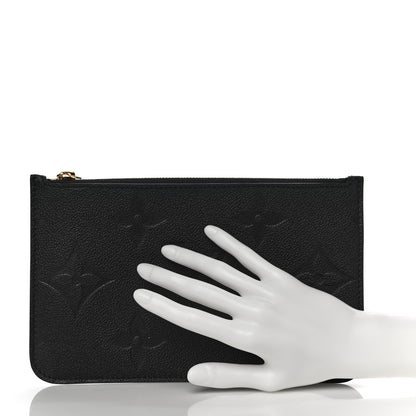 Louis Vuitton Empreinte Monogram Giant Neverfull MM Pochette Black 2 of 8