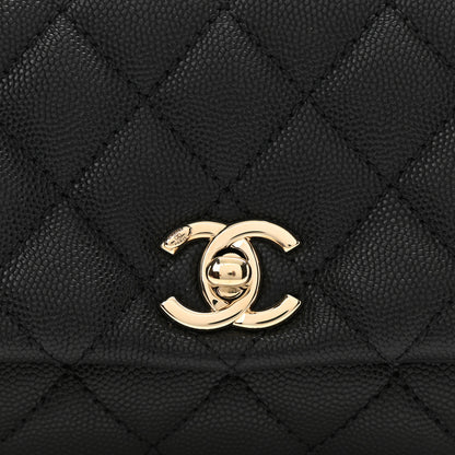Chanel Caviar Quilted Extra Mini Coco Handle Flap Black 8 of 8