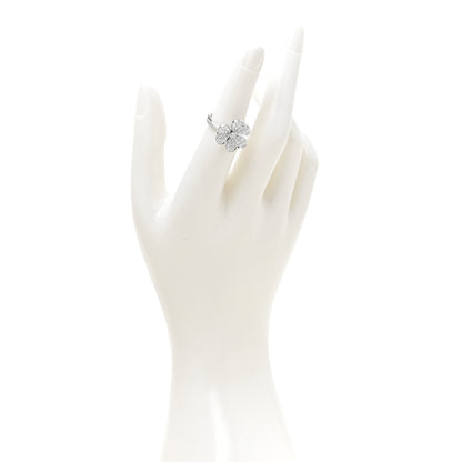 Van Cleef & Arpels 18K White Gold Diamond Small Frivole Ring 49 5 2 of 6
