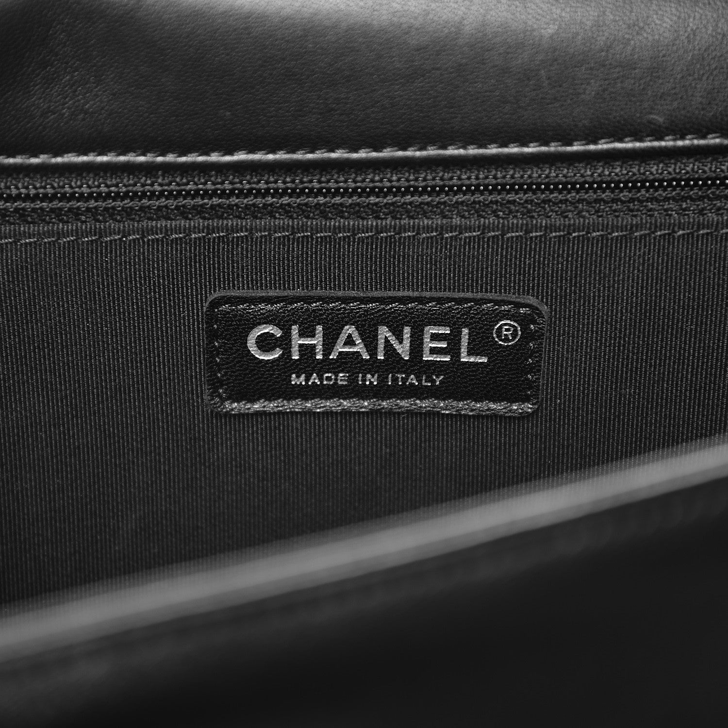 Chanel Lambskin Quilted Large Boy Flap Black 7 of 9