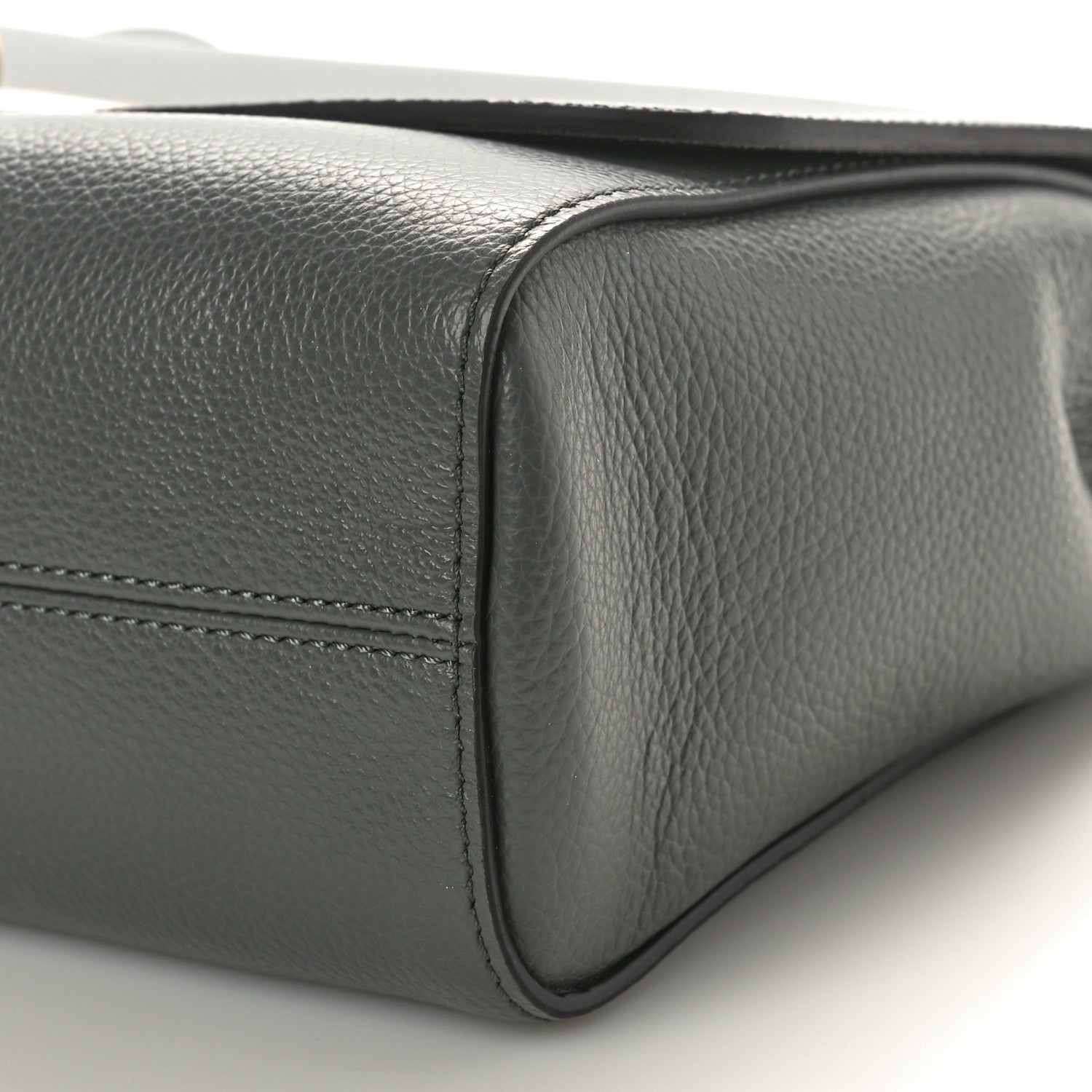 Mulberry Small Classic Grain Calfskin Medium Lily Charcoal 9 of 9