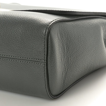 Mulberry Small Classic Grain Calfskin Medium Lily Charcoal 9 of 9