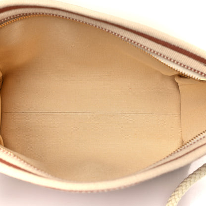 Celine Textile Striped Logo Thais Pouch Sienna 5 of 10