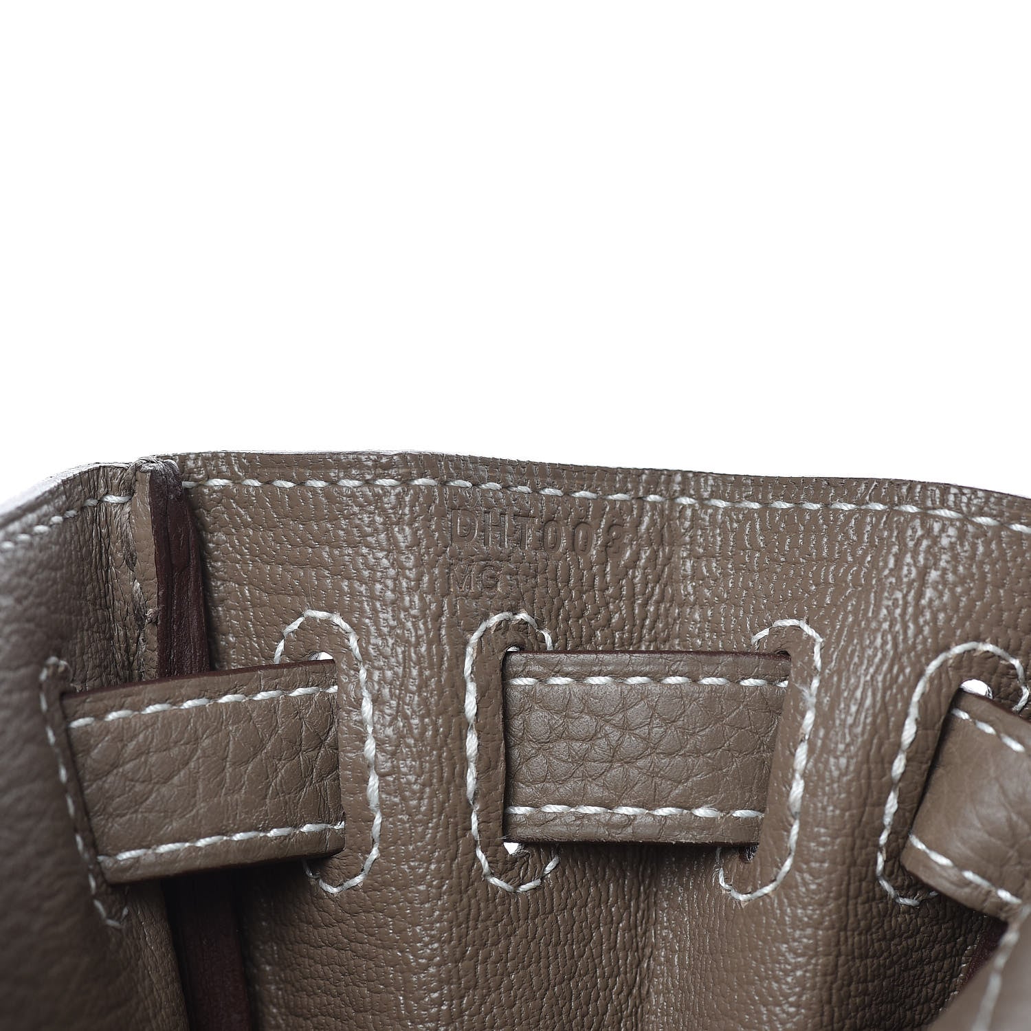 Hermes Taurillon Clemence Kelly Ado Backpack Etoupe 7 of 21