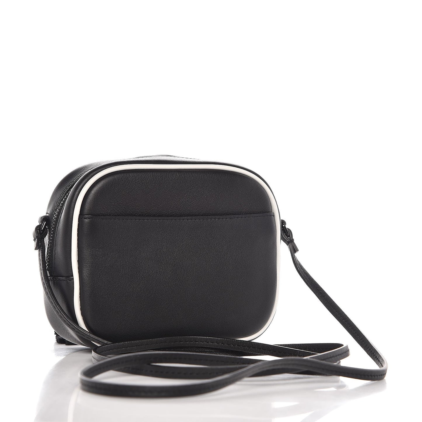 Nappa Monogram Blogger Bag Black White