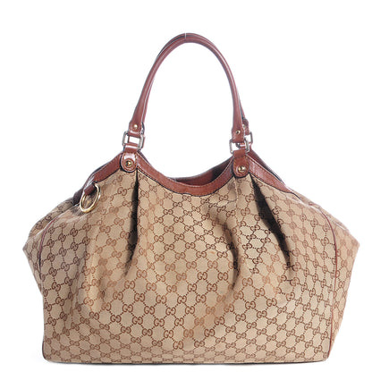 Gucci Monogram Large Sukey Tote Brown 1 of 9