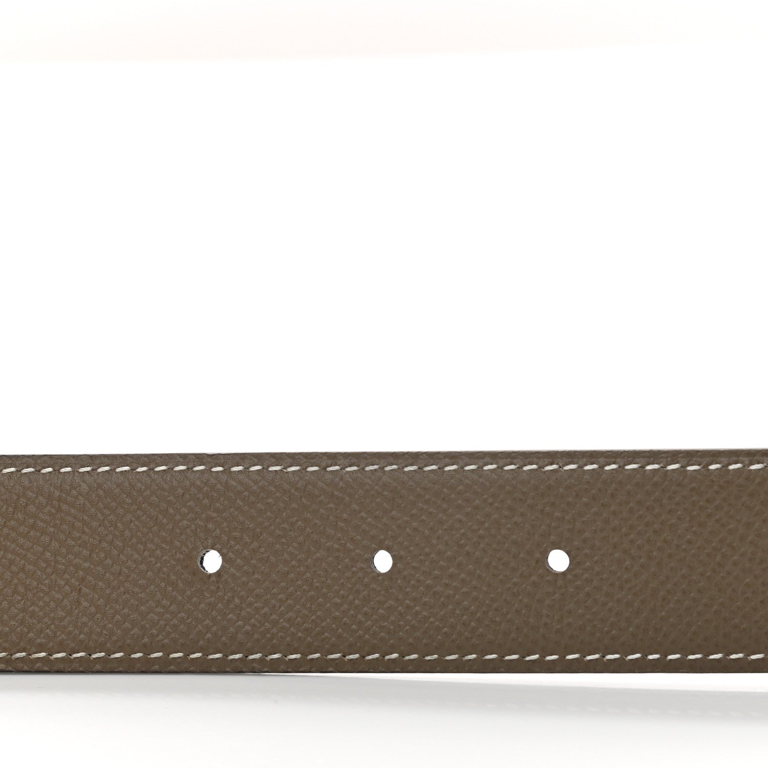 Hermes Epsom Swift 32mm H Belt 95 Etoupe Black 5 of 6