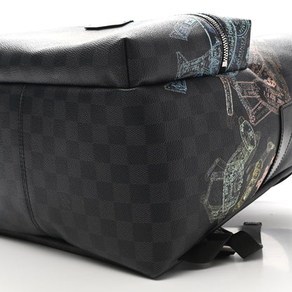Louis Vuitton Damier Graphite Stamps Discovery Backpack PM 8 of 8