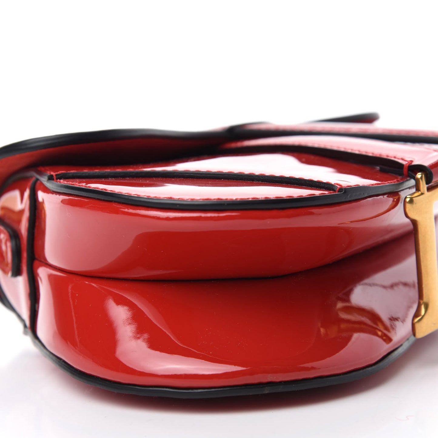 Patent Mini Saddle Bag Red
