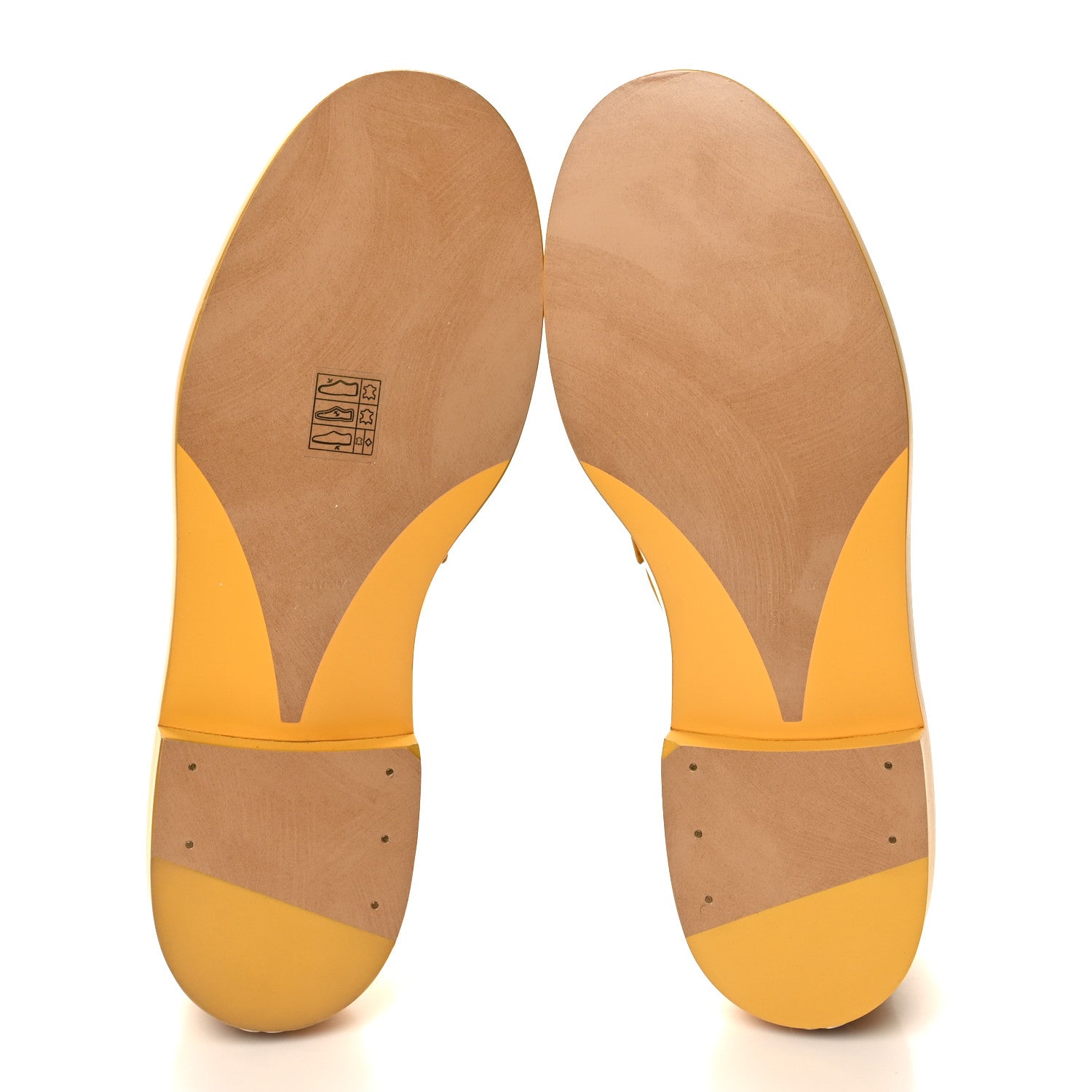 Chanel Shiny Calfskin Logo Loafers 39 Yellow 5 of 8