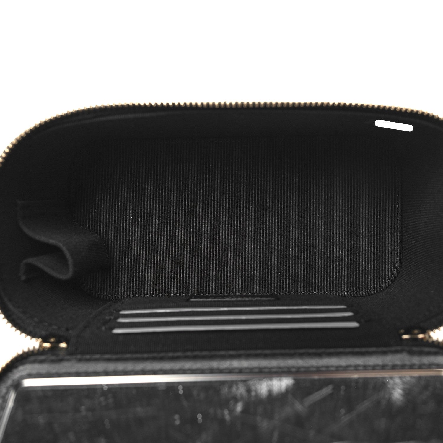 Chanel Lambskin Quilted Small Top Handle Vanity Case With Chain Black 5 of 12
