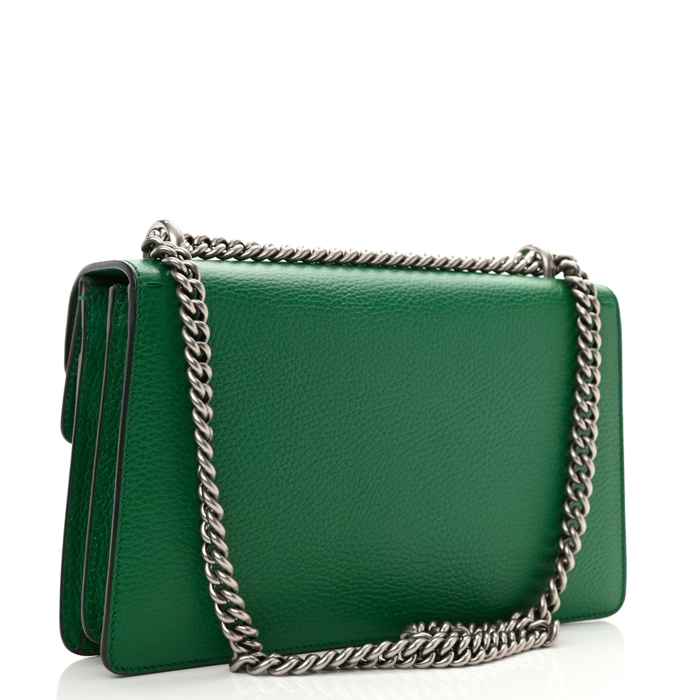 Pebbled Calfskin Small Dionysus Shoulder Bag Emerald