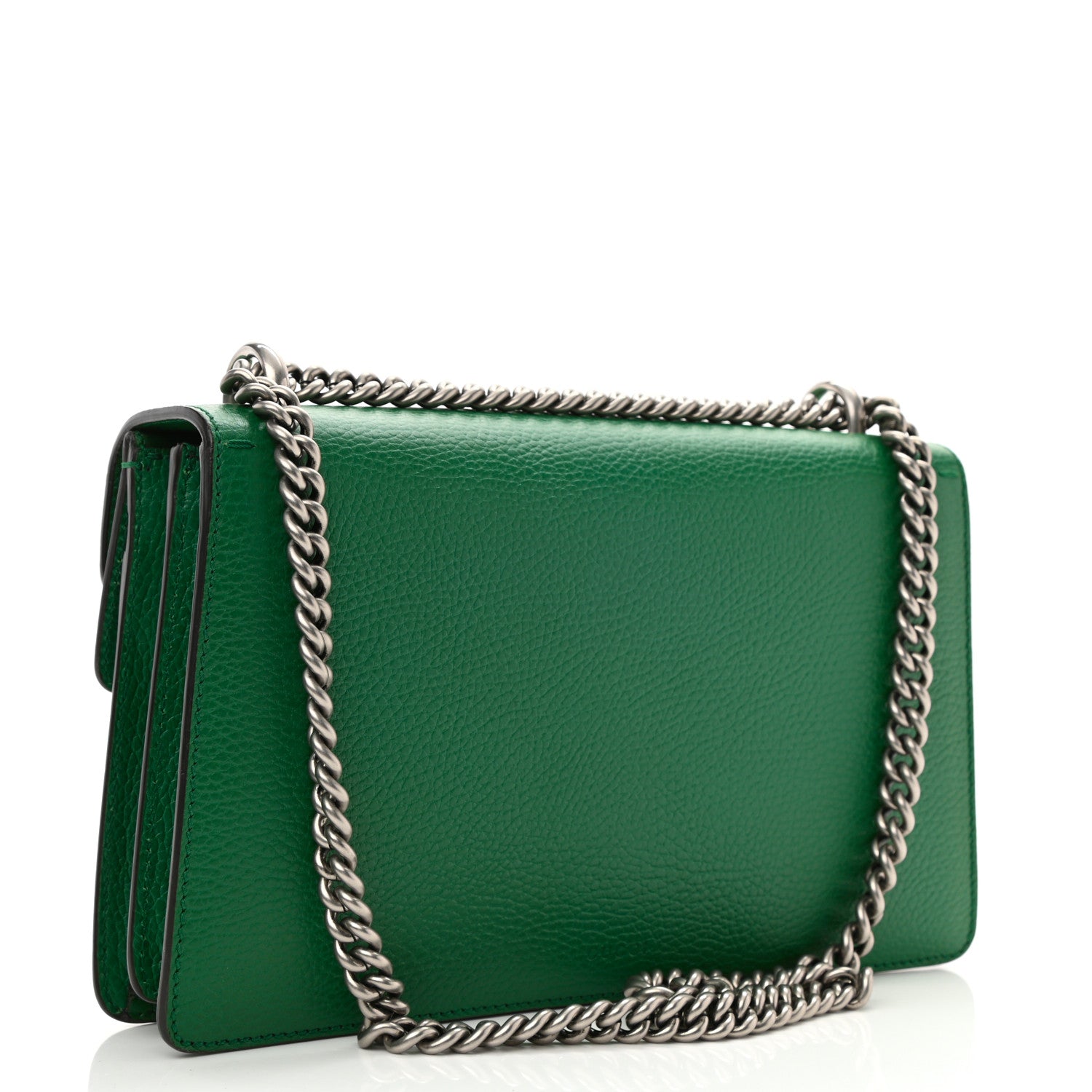 Gucci Pebbled Calfskin Small Dionysus Shoulder Bag Emerald 3 of 11
