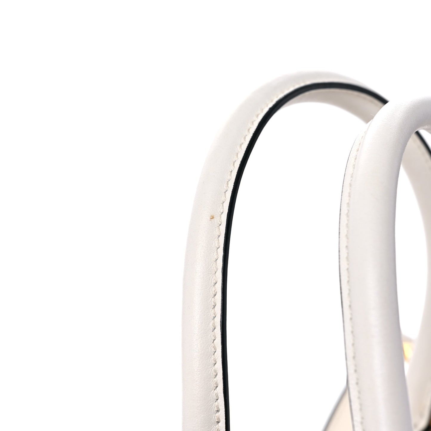 Saffiano City Calfskin Bibliothèque Top Handle White