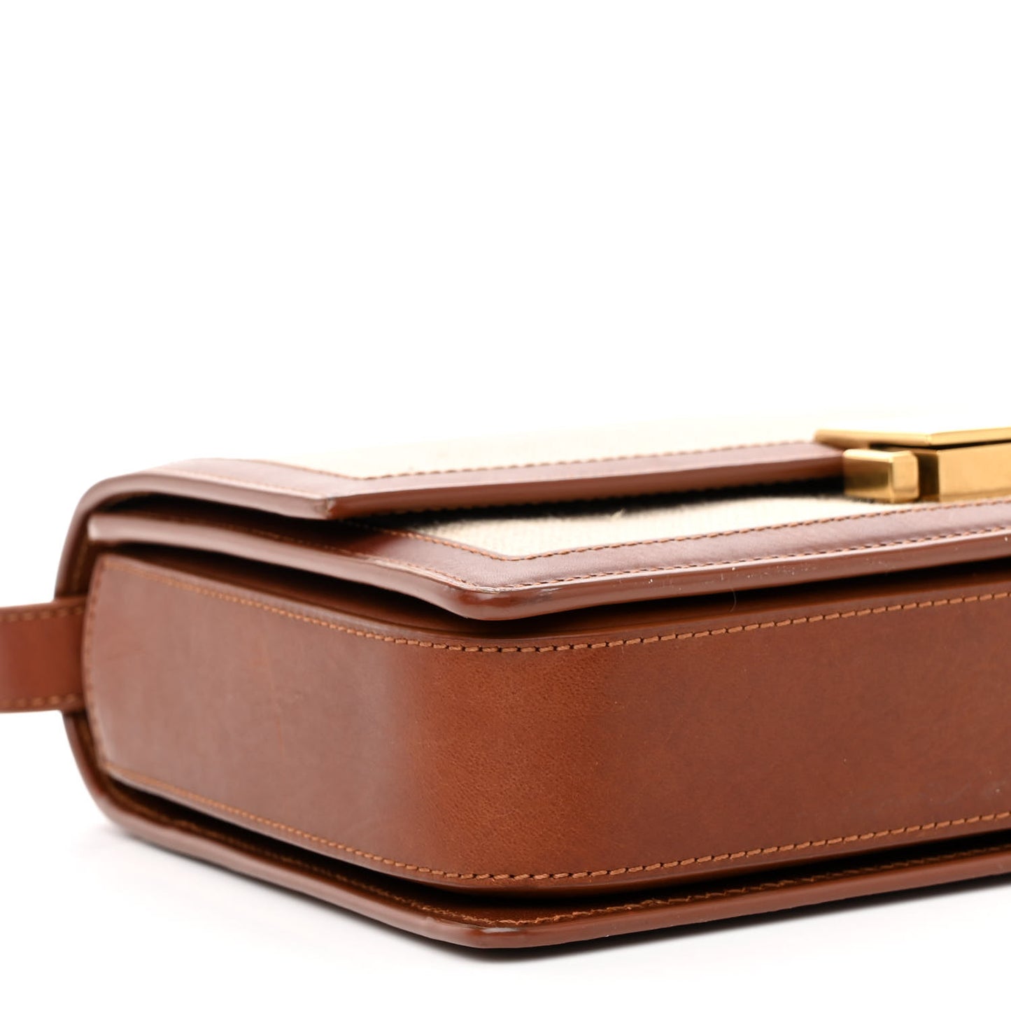 Linen Calfskin Medium Bellechasse Beige Cognac