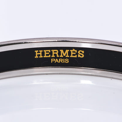 Hermes Enamel Printed Narrow Caleche Bracelet 62 Rouge H 5 of 6