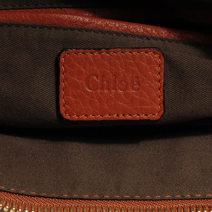 Chloe Calfskin Medium Marcie Satchel Whiskey 6 of 10