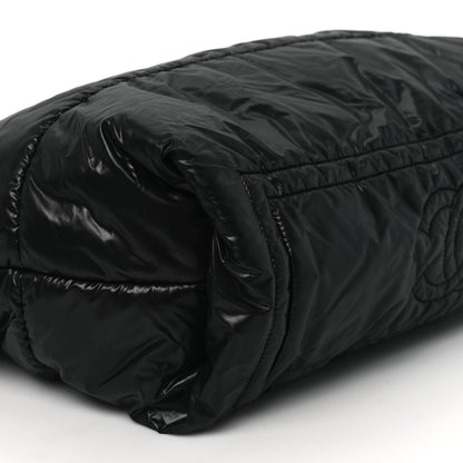 Chanel Nylon Quilted Small Coco Cocoon Tote Black 9 of 10