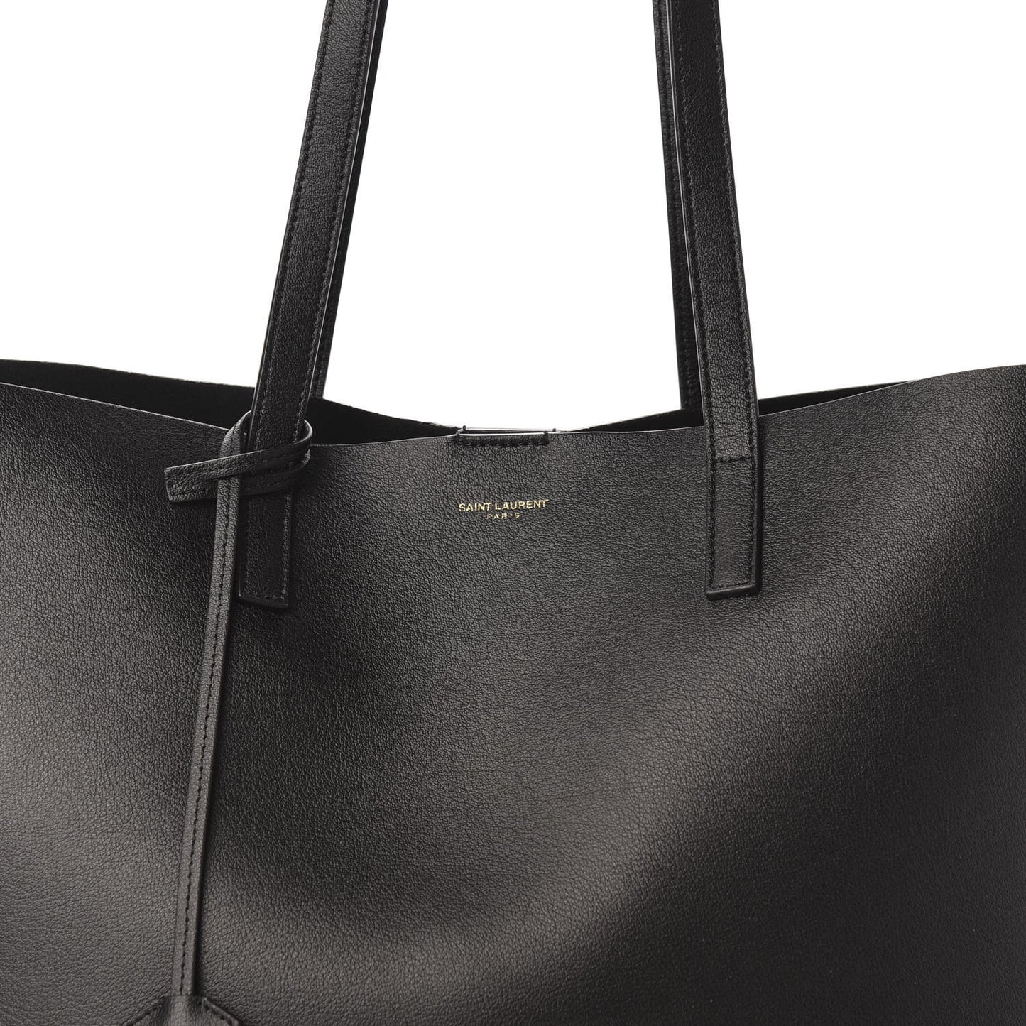 Calfskin Large Shopping Tote Black