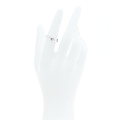 Cartier 18K White Gold Diamond 4mm LOVE Wedding Band Ring 52 6 2 of 4