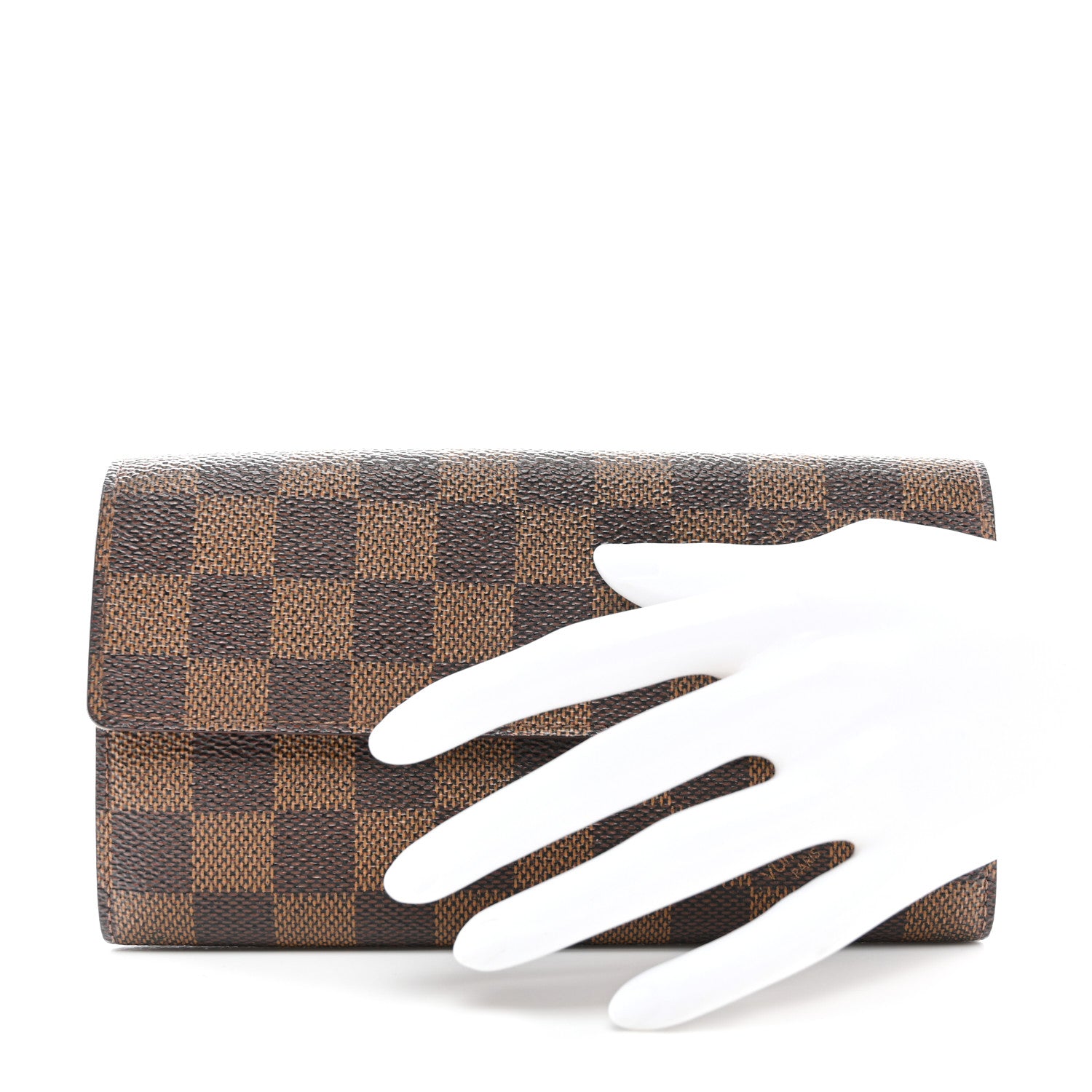 Louis Vuitton Damier Ebene Sarah Wallet 2 of 8