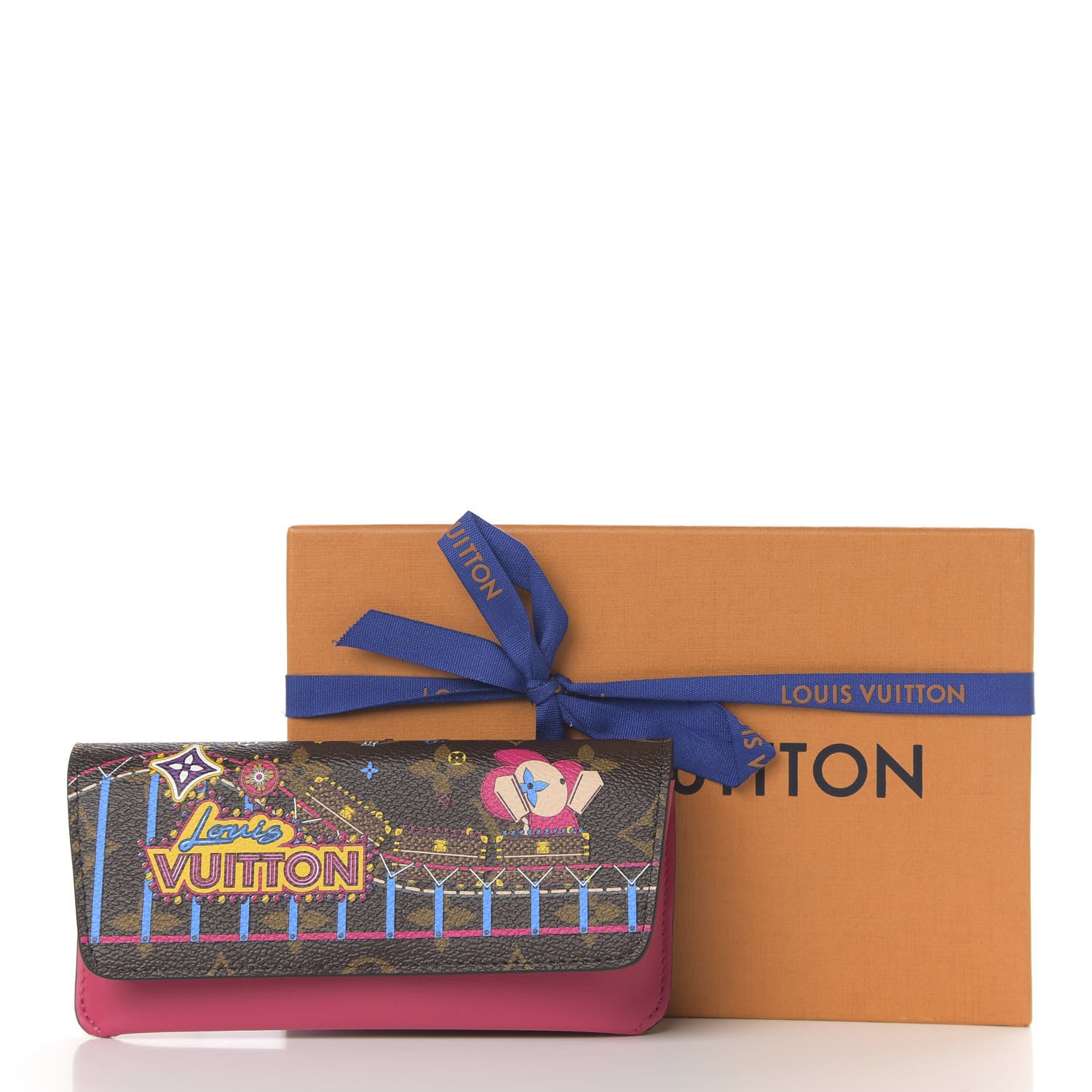 Louis Vuitton Monogram 2020 Christmas Animation Roller Coaster Woody Glasses Case Pivoine 8 of 8