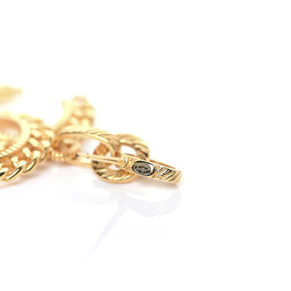 Chanel Metal CC Chain Drop Earrings Gold 8 of 9