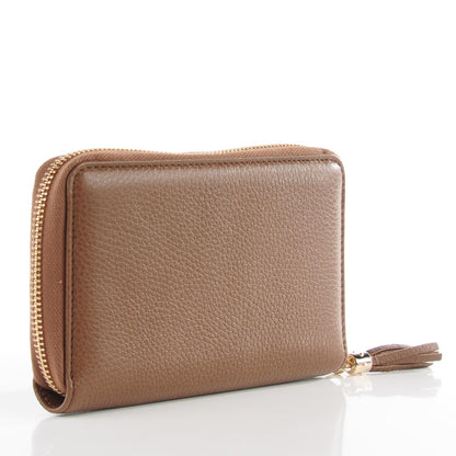Gucci Calfskin Medium Soho Zip Around Wallet Brown 3 of 8