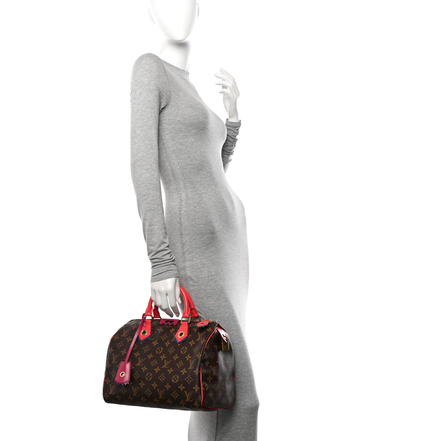 Louis Vuitton Monogram Totem Speedy 30 Flamingo 2 of 12